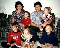David and Linda Renauld Lutz Family in 1996