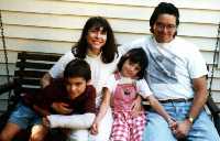 Melanie and Ron's family in August 1996