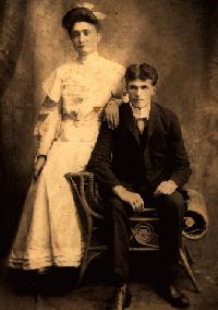 Bethel's Parents: Jesse and Maude on their wedding day