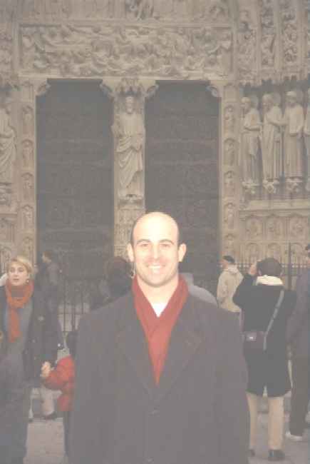 Mike in front of Notre Dame