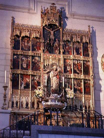 Closeup of the altar piece