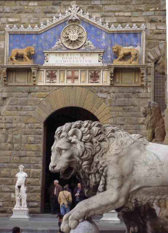 The lion -- symbol of Florence