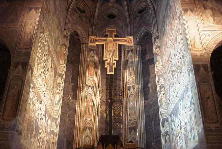 sanctuary with cross