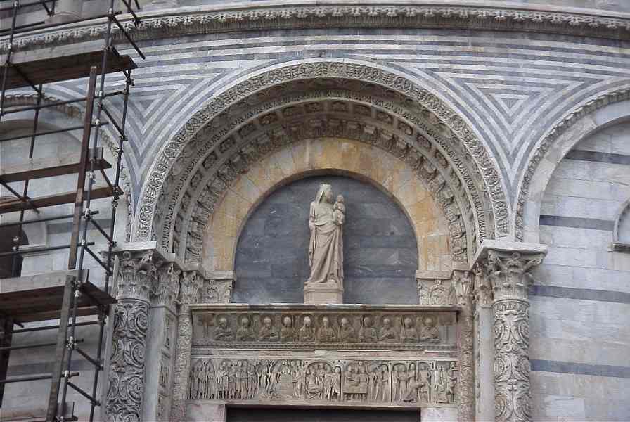 Baptistery East door details